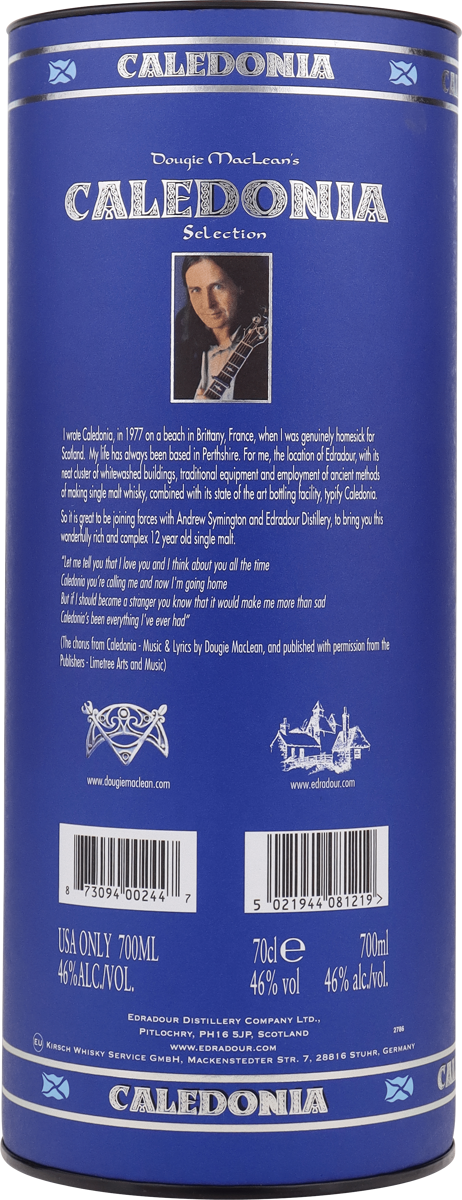 Edradour 12 y.o. Caledonia Single Highland Malt 46% vol. 0,7l