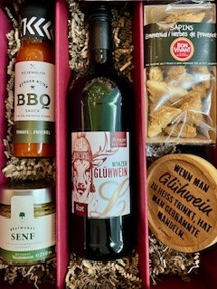 "Wein- und Delikatessenpräsent "Herzhaftes Winterpräsent" Glühwein & feine Spezialitäten Stk."