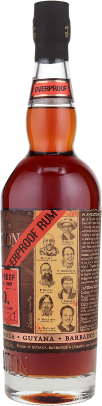 Rum Plantation Overproof Artisanal Barbados, Jamaica, Guyana 69% vol. 0,7 l