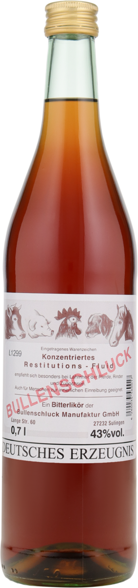Bullenschluck Bitterlikör 43% vol. 0,7 l