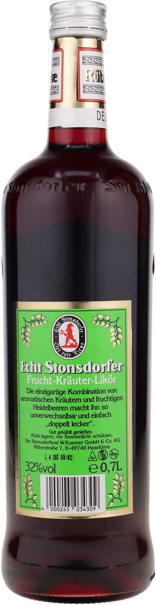 Echt Stonsdorfer 32% vol. Frucht-Kräuterlikör 0,7 l