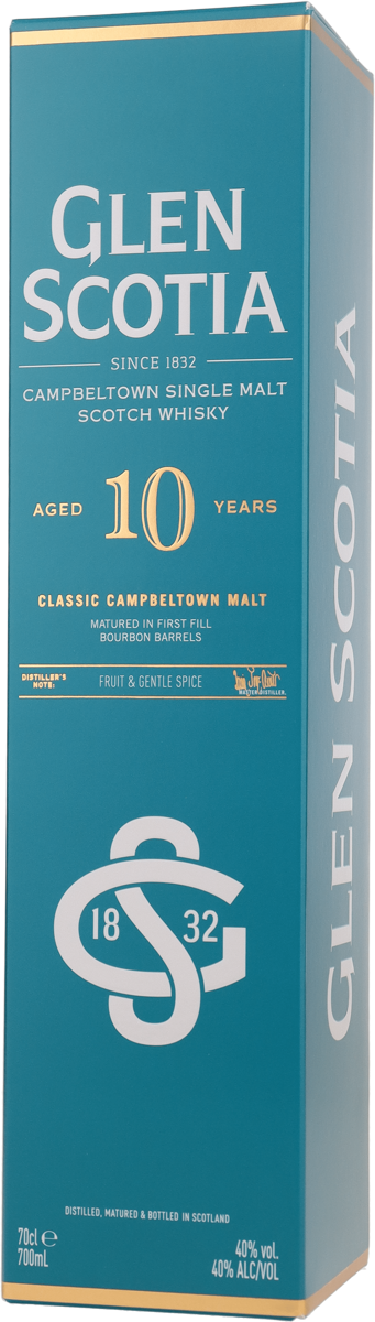 Glen Scotia 10 Jahre Unpeated 40% vol. Campbeltown Single Malt Whilsky 0,7l