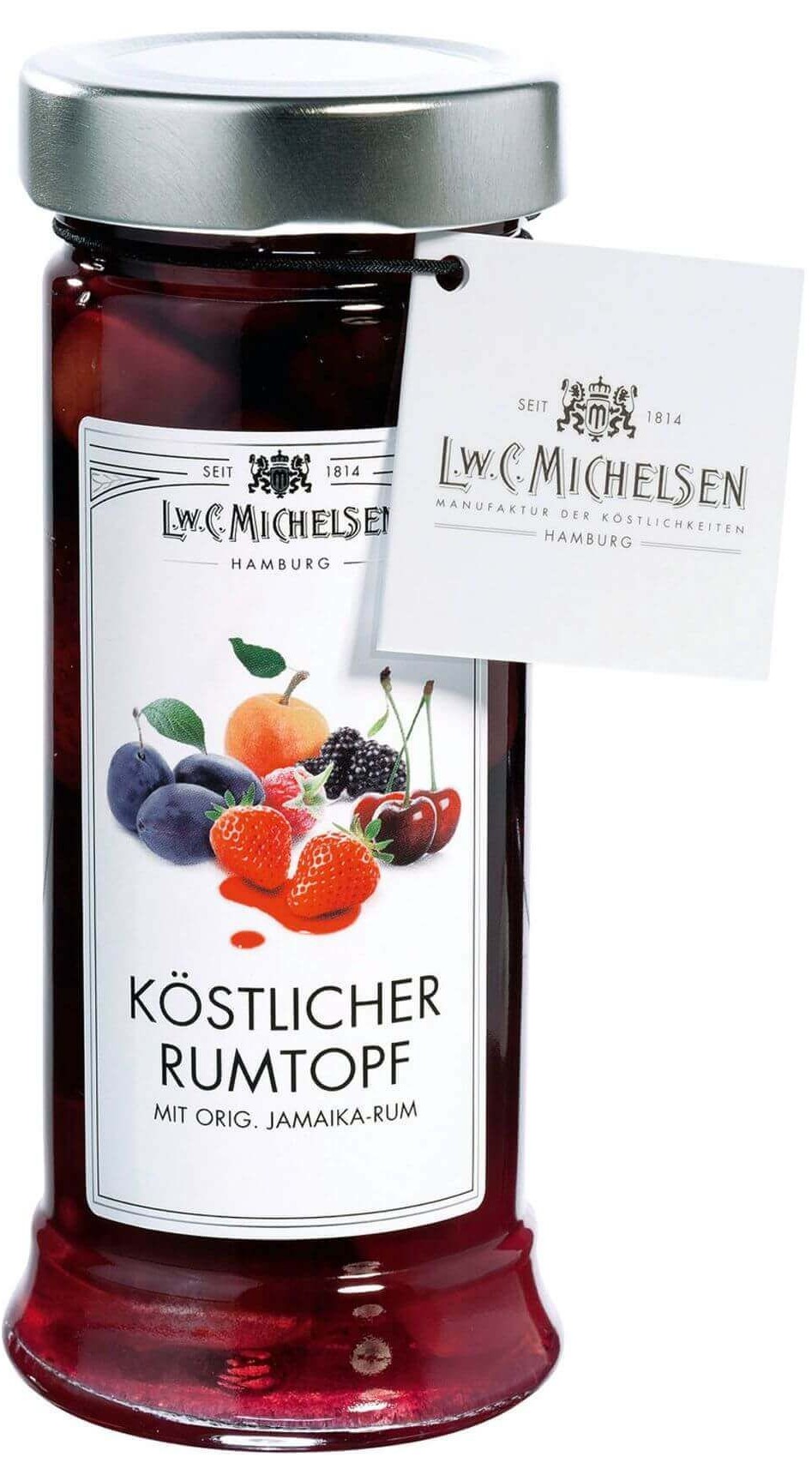 L.W.C. Michelsen Köstlicher Rumtopf mit Jamaica Rum 225 g