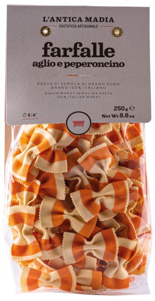 L' Antica Madia Farfalle Aglio e Peperoncino Piemont Italien 250 g