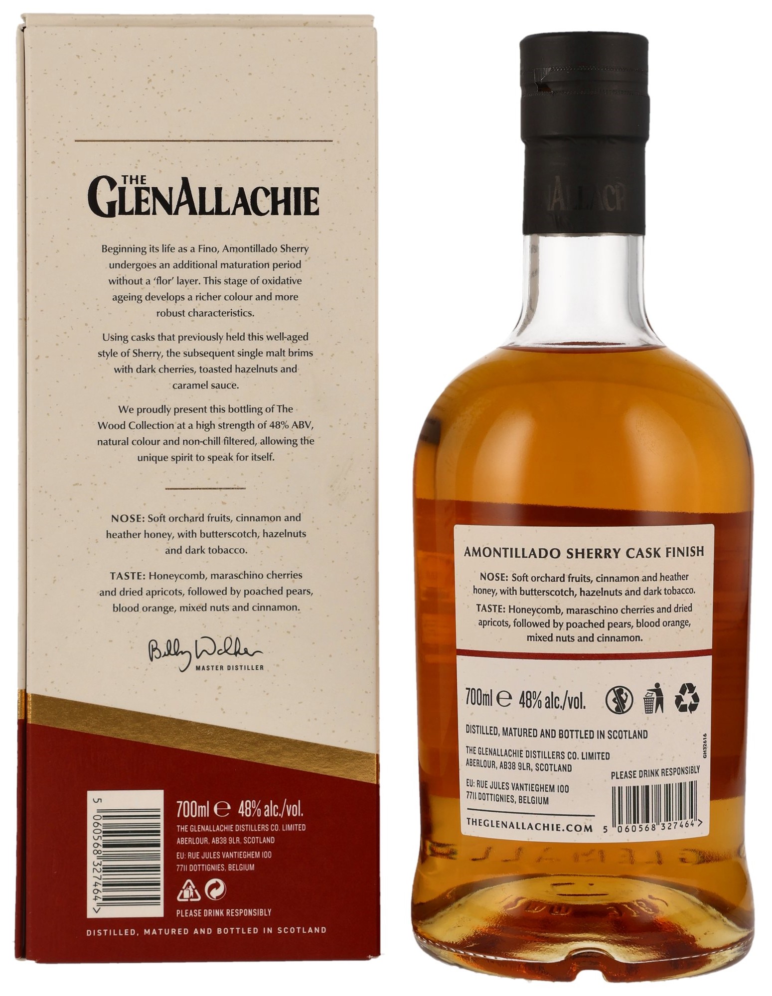 GlenAllachie 9 Jahre Single Speyside Malt Amontillado Sherry Cask 48% Vol. 0,7 l