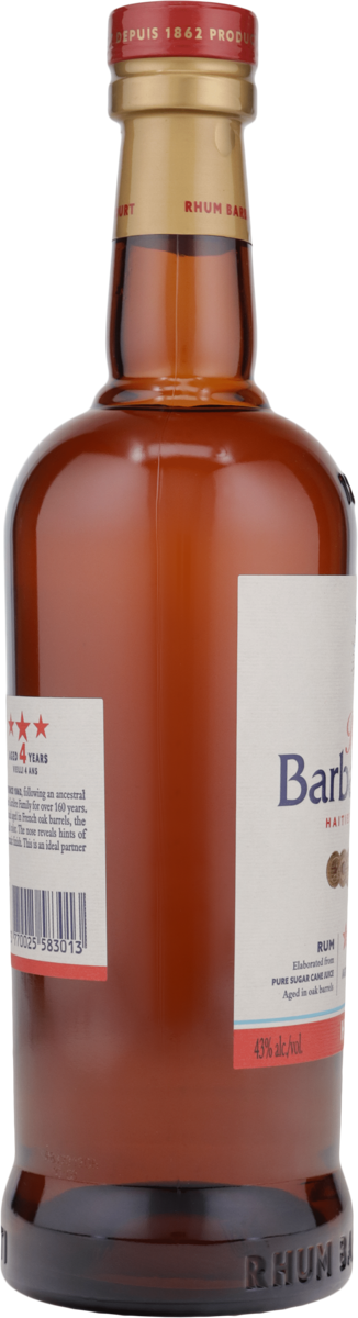 Barbancourt 3 Sterne Rhum Agricole Haiti 4 Jahre 40% vol. 0,7l