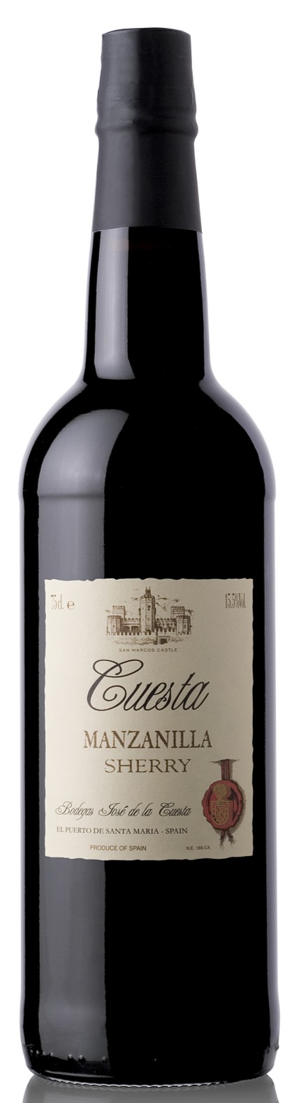 Sherry Cuesta Manzanilla 15% Vol. Bodegas Jose de la Cuesta Spanien 0,75 l