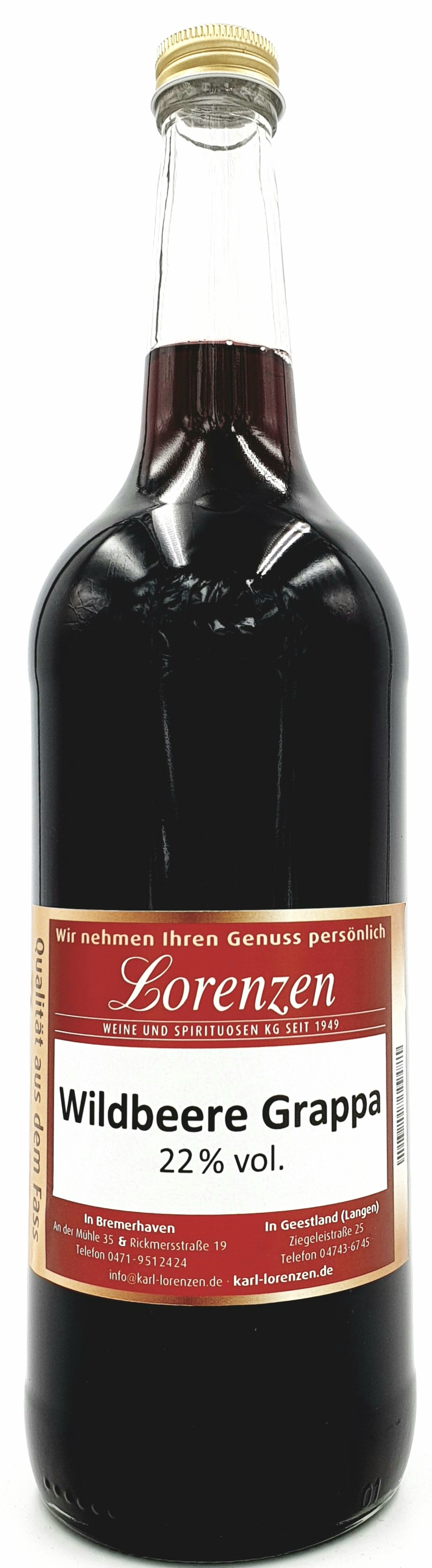 Wildbeer Likör mit mildem Grappa verfeinert 22% vol. lose vom Fass