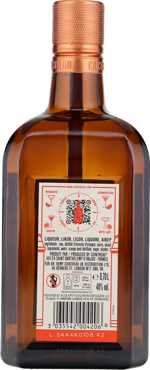 Cointreau Liqueur 40% vol. Orangenlikör aus Frankreich 0,7 l