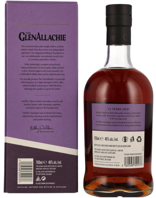 GlenAllachie 12 Jahre Single Speyside Malt 46 % Vol. 0,7 l