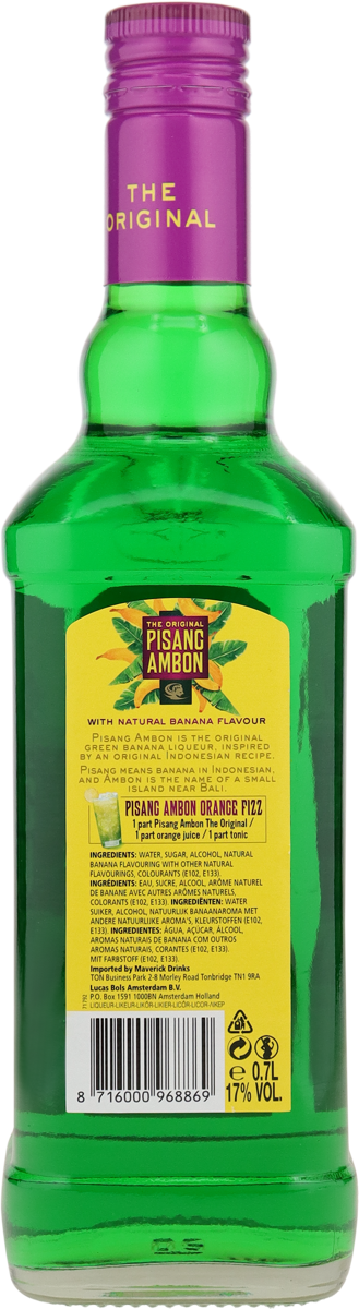 Pisang Ambon 17% vol. Grüner Bananen-Likör 0,7 l