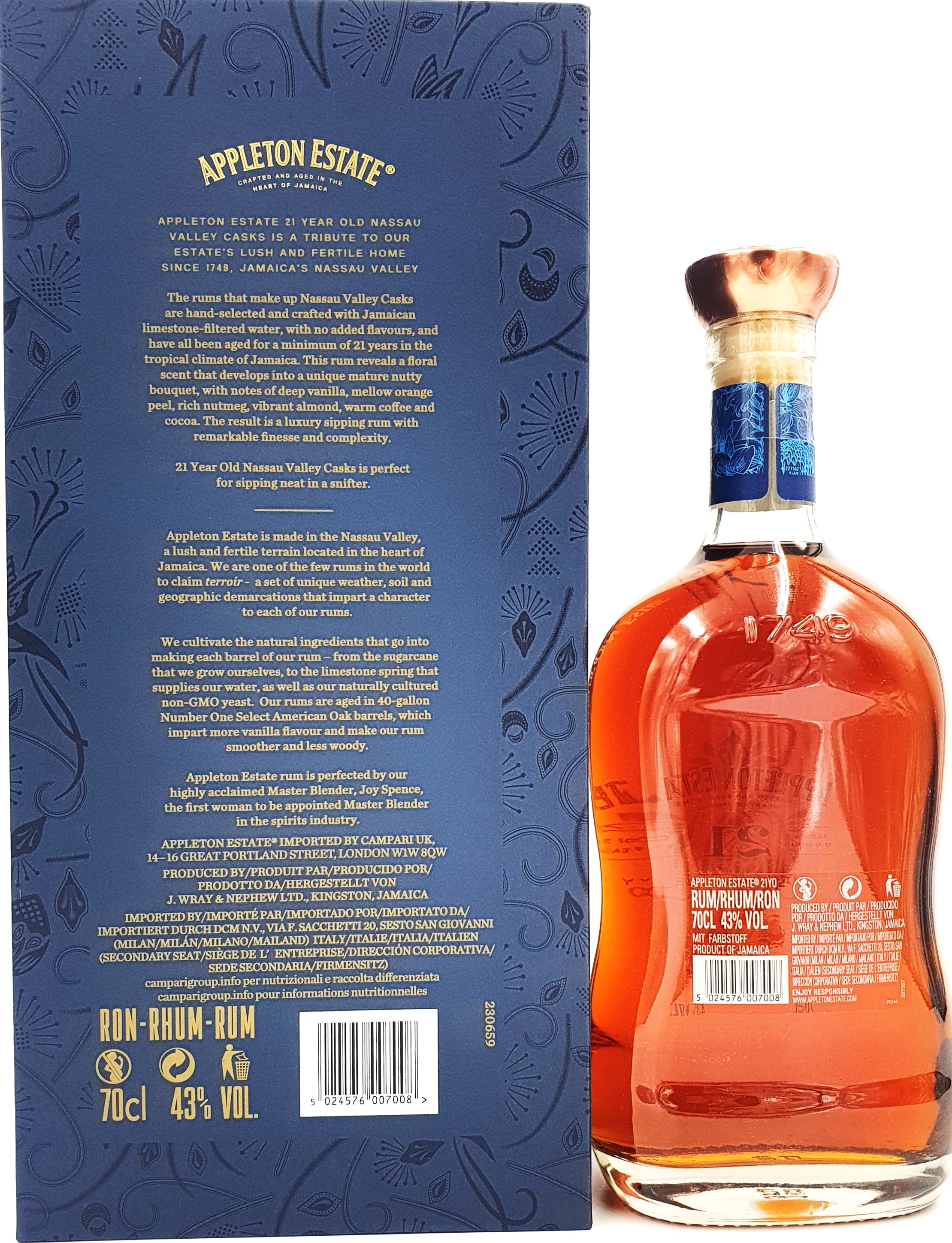 Appleton Estate Extra 43% vol. 21 Jahre 0,7 l