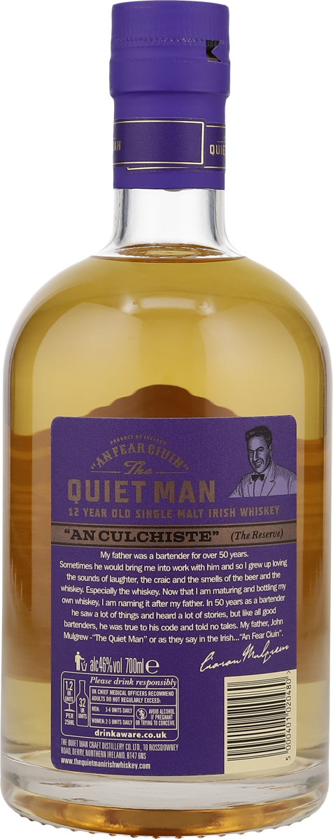 Quiet Man 12 Jahre Irish Single Malt Whiskey 46% vol. 0,7 l