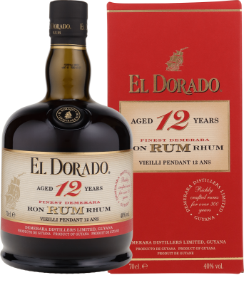 El Dorado 12 Jahre 40% vol. Rum aus Guyana 0,7 l
