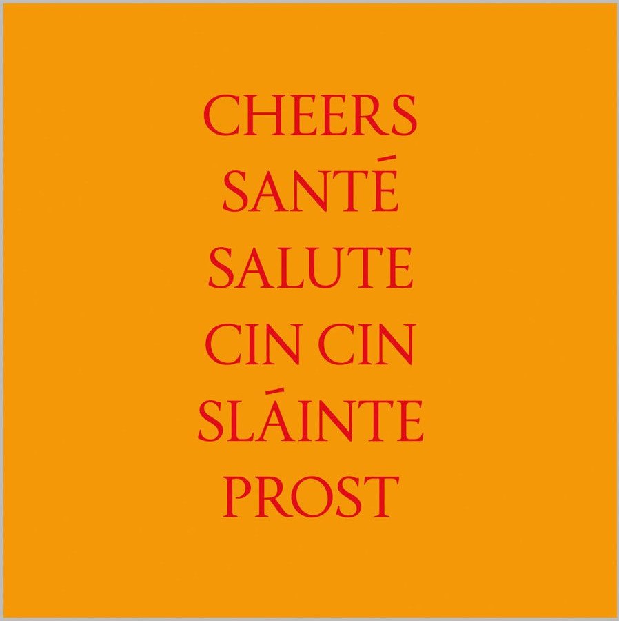 PPD Design Serviette "Cheers Orange" 12,5x12,5cm Stk.