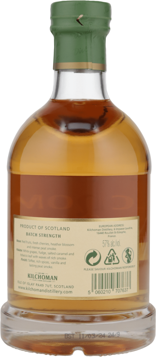 Kilchoman Batch Strenght 57% vol. Islay Single Malt Whisky 0,7 l