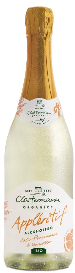 Clostermann Appléritif Salz-Pomeranze & Wacholder alkoholfrei BIO 0,75 l