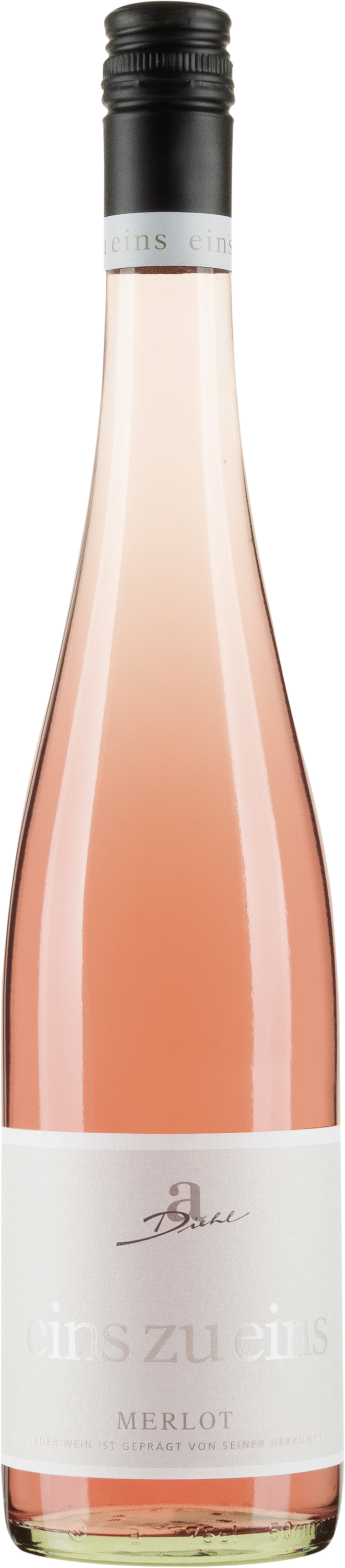 Weingut Diehl "eins zu eins" Merlot Rosé feinherb Pfalz 0,75l