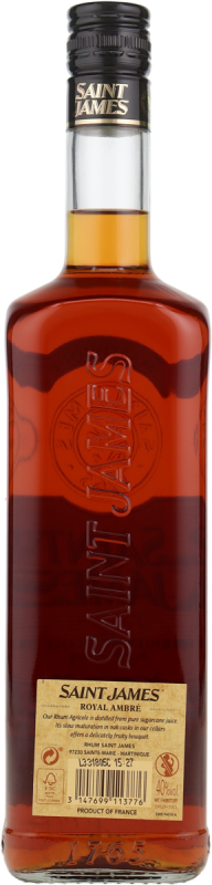 Saint James Royal Ambra 40% vol. Rhum Martinique 0,7 l