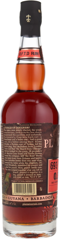 Rum Plantation Overproof Artisanal Barbados, Jamaica, Guyana 69% vol. 0,7 l