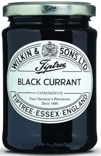 Wilkin & Sons "Tiptree Black Currant" Schwarze Johannisbeere Konfitüre England 340 g