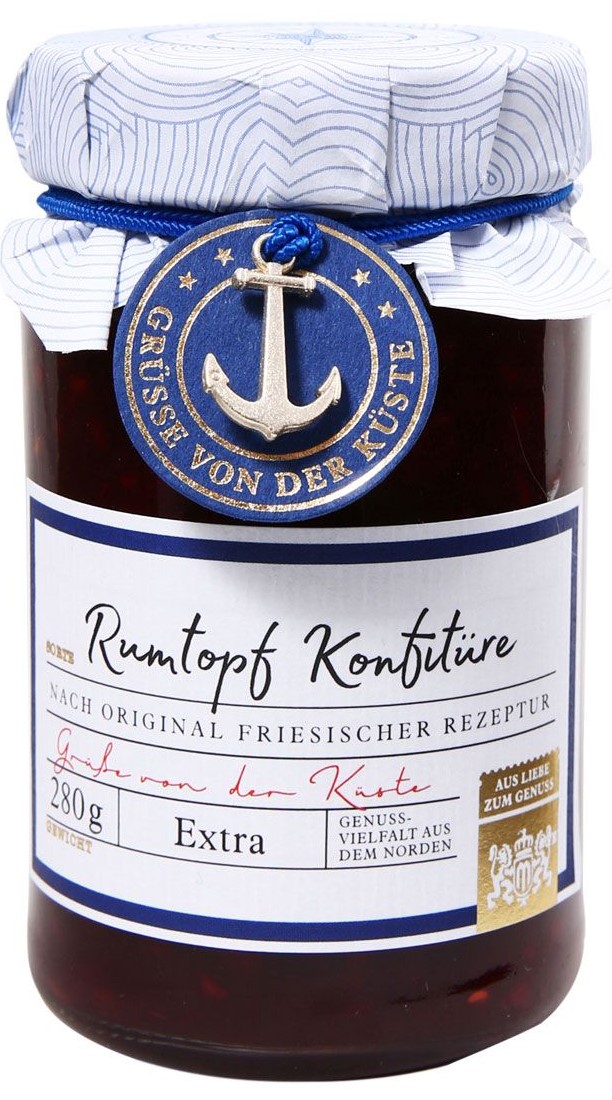L.W.C. Michelsen "Anker Anhänger" Rumtopf Konfitüre Extra 280 g