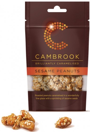 Cambrook Sesame Peanuts karamellisierte Erdnüsse 80 g