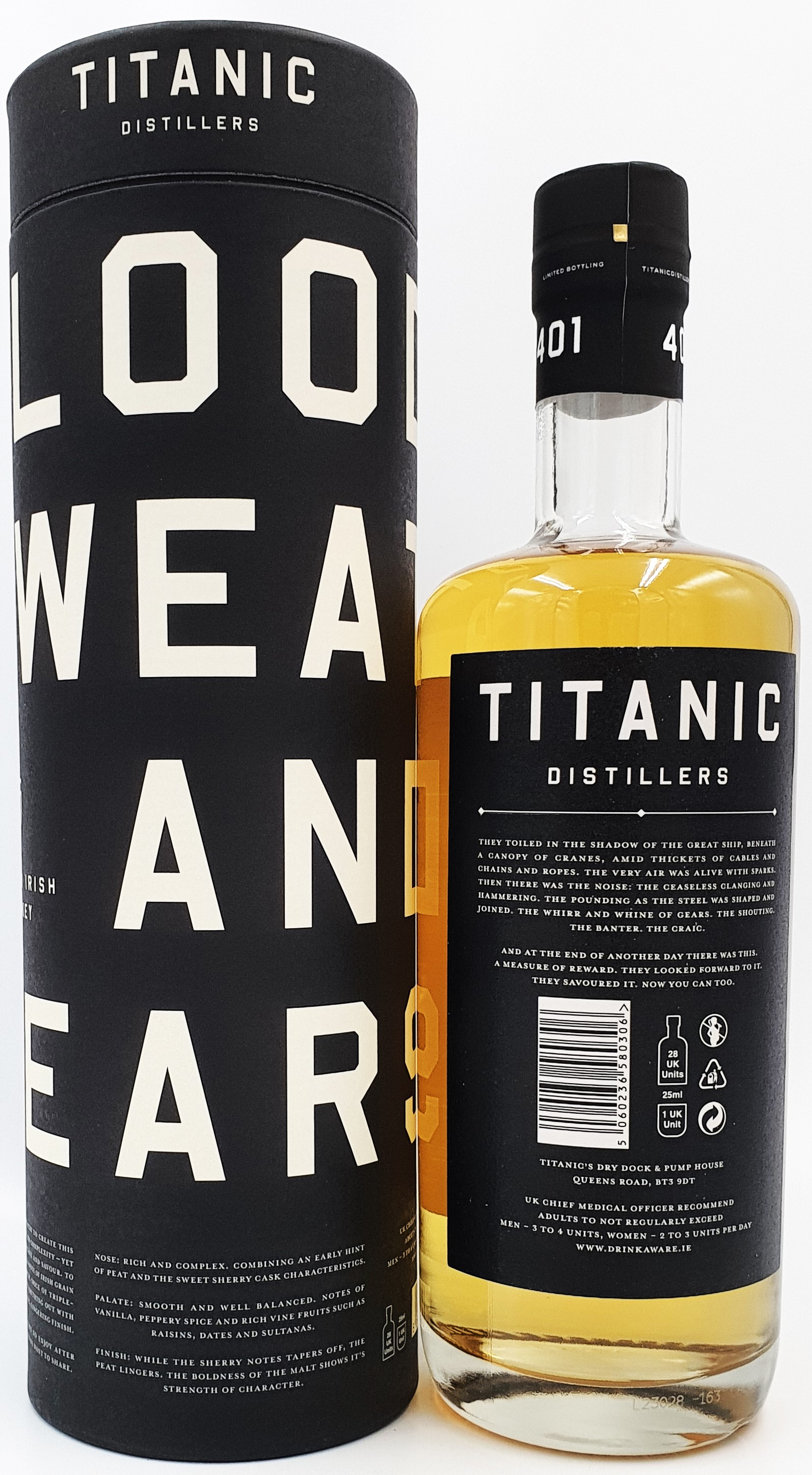 Titanic Distillers Premium Irish Whiskey 40% vol. 0,7l