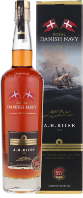A.H.Riise Royal Danish Navy Rum 40% vol. British Virgin Islands 0,7 l