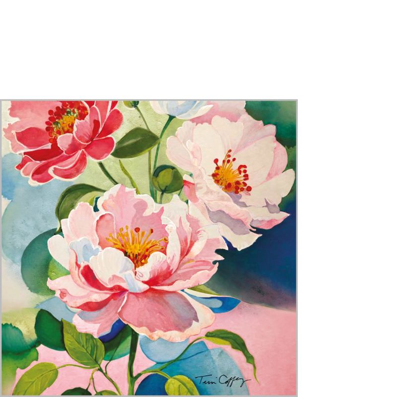 PPD Design Serviette "Peony Bouquet" 12,5x12,5cm Stk.