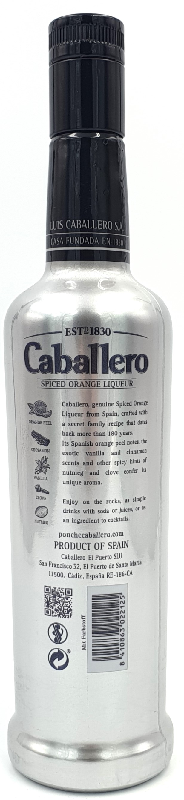 Caballero Orangen Brandy Likör 25% vol. aus Spanien 0,7 l