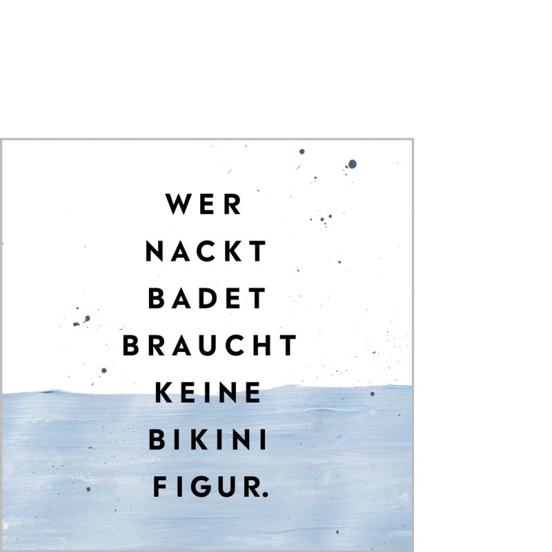 Kopie von: PPD Design Serviette "Bikinifigur" 12,5x12,5cm Stk.