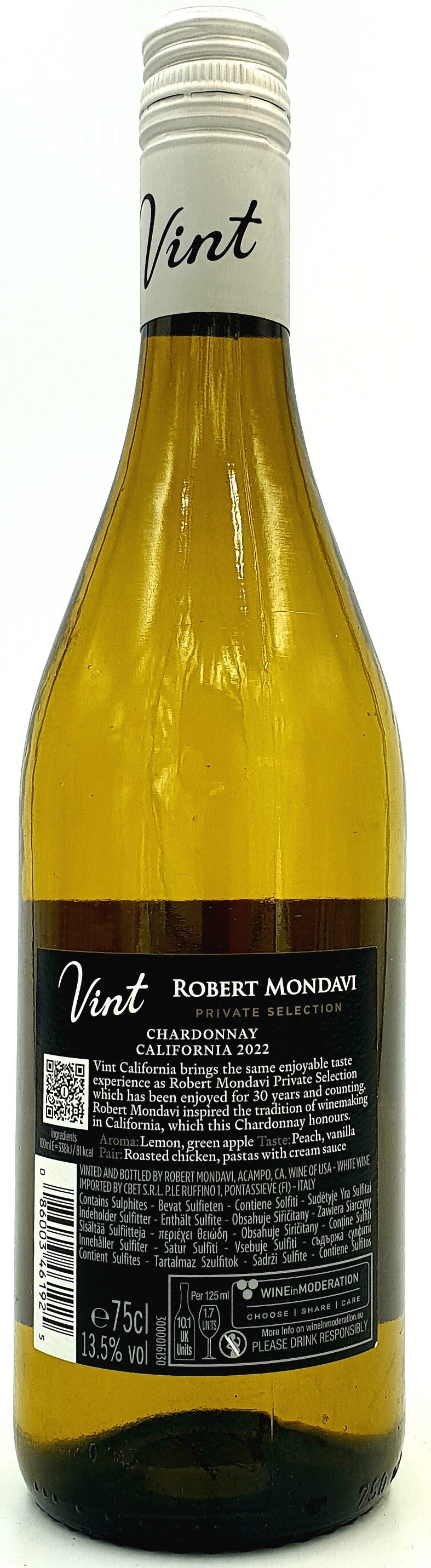 Robert Mondavi Winery "Private Selection" Chardonnay Kalifornien USA 0,75 l