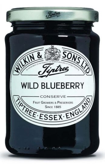 Wilkin & Sons "Tiptree Wild Blueberry" Wild-Heidelbeer Konfitüre Konfitüre Extra England 340 g