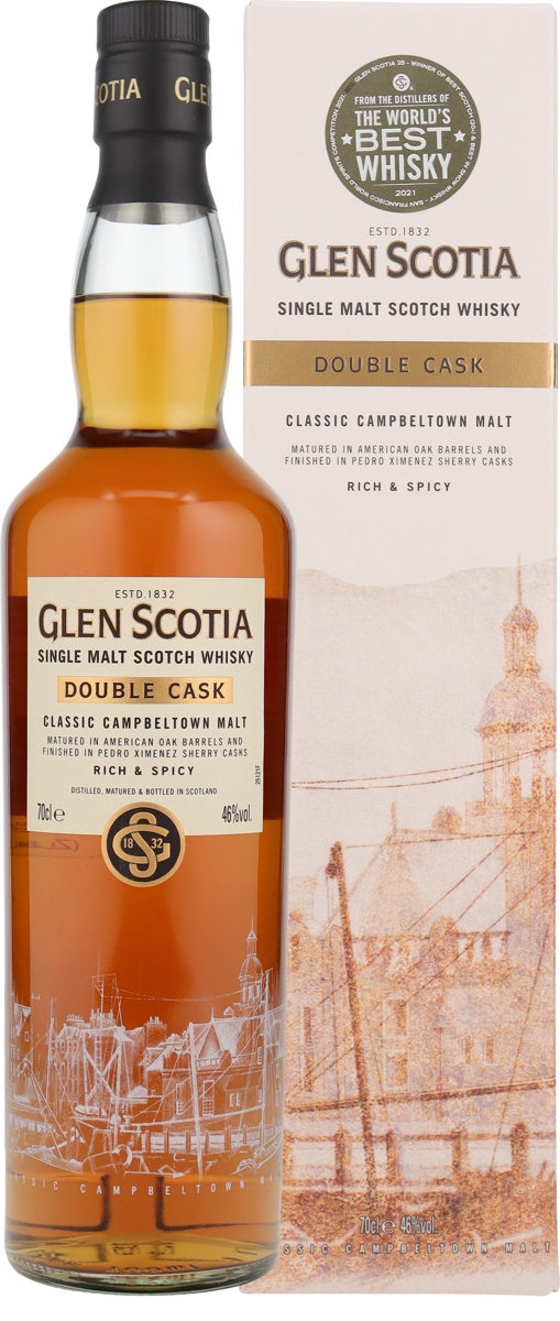 Glen Scotia Double Cask 46%vol. Finished in PX Cask, Single Malt Whisky 0,7l