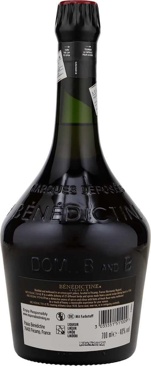 D.O.M Benedictine Liqueur 40% vol. Franz.Kräuterlikör 0,7 l