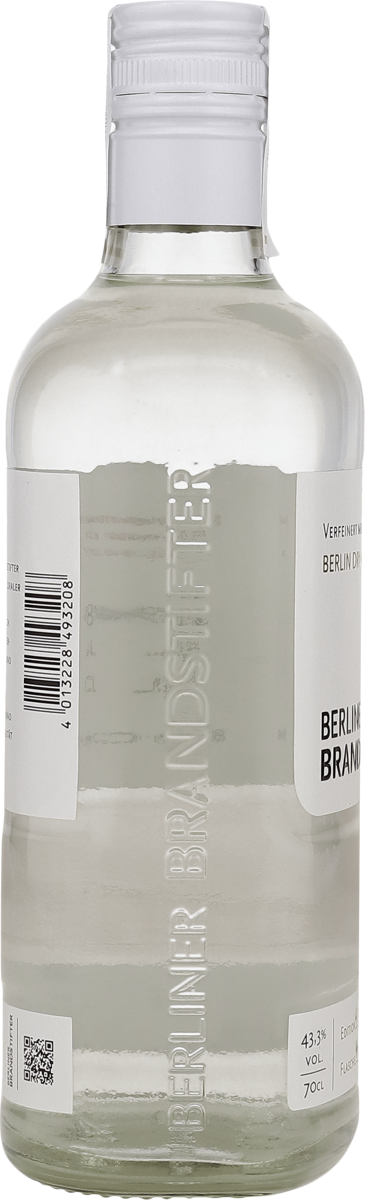 Berliner Brandstifter -Berliner Dry Gin 43,3% vol. 0,7l