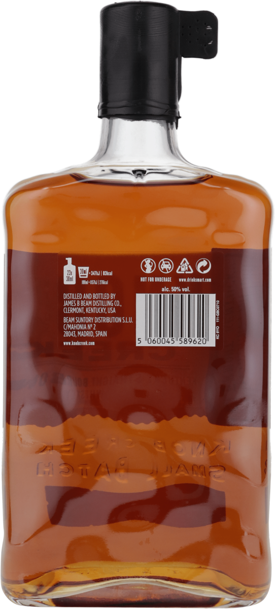 Knob Creek 9 Years old  50% vol. Kentucky Straight Bourbon Whiskey 0,7 l