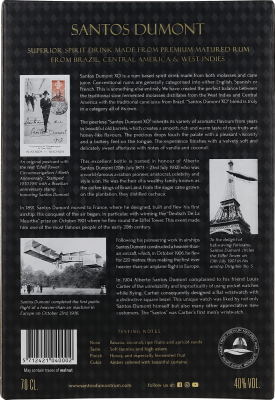 Santos Dumont XO 40% vol. Rum aus Brasilien 0,7 l