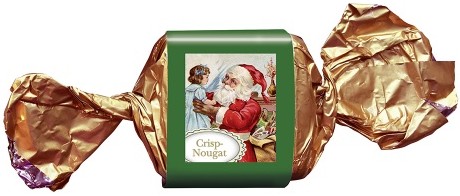 Lauenstein Confiserie Weihnachts-Burghappen Crisp-Nougat Vollmilch 25 g