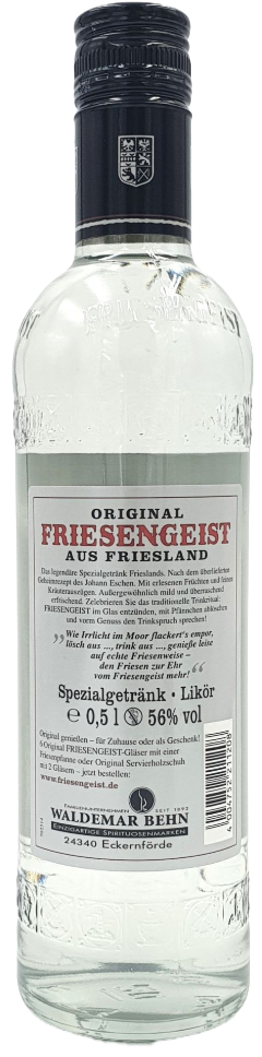 Friesengeist 56% vol. 0,5 l Kräuterlikörspezialität