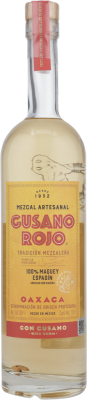Mezcal Cusano Rojo mit echtem Maguey-Wurm 38% vol. 0,7 l
