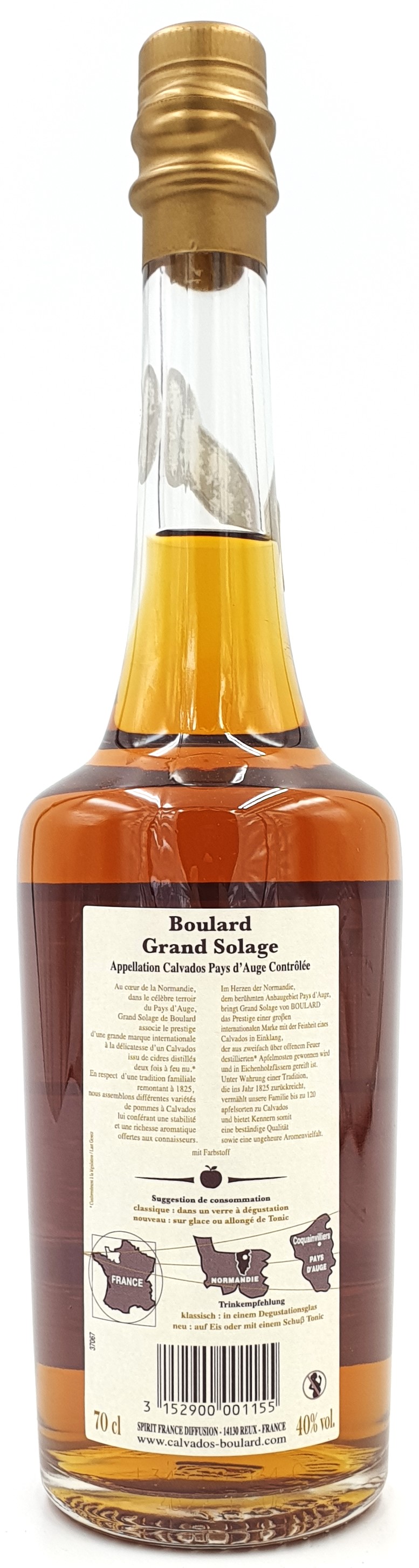 Calvados Boulard Grand Solage 40% vol. 0,7 l