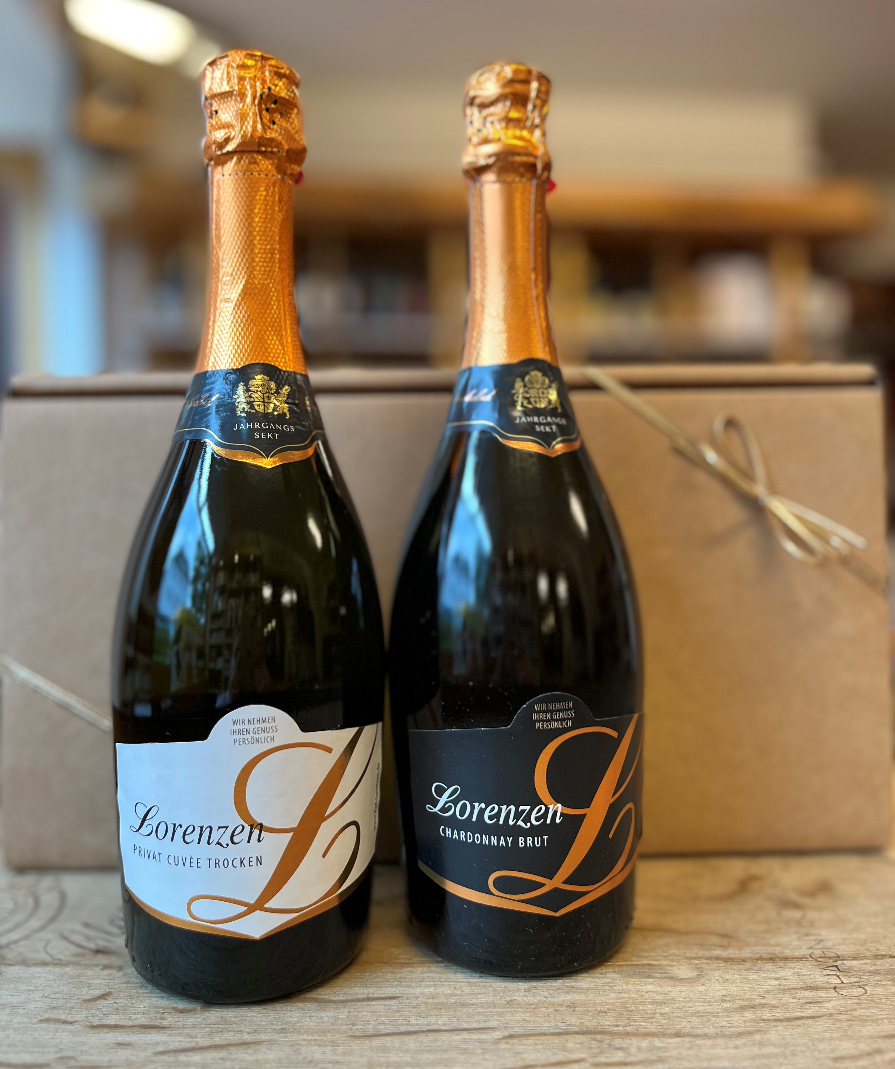 Sektpräsent „Lorenzen Genussduo“ – Chardonnay & Privat Cuvée