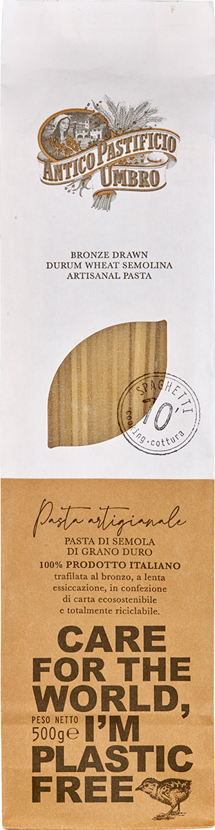 Antico Pastifico Umbro Plastic Free Spaghetti Italien 500 g