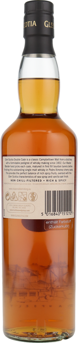 Glen Scotia Double Cask 46%vol. Finished in PX Cask, Single Malt Whisky 0,7l