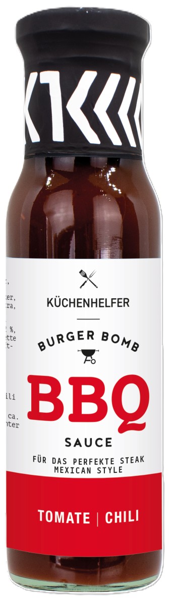 Küchenhelfer Burger Bomb BBQ-Sauce Tomate-Chili 230ml