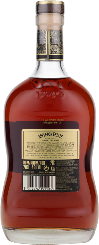 Appleton Estate Extra 43% vol. Original Jamaika Rum 12 Jahre 0,7 l