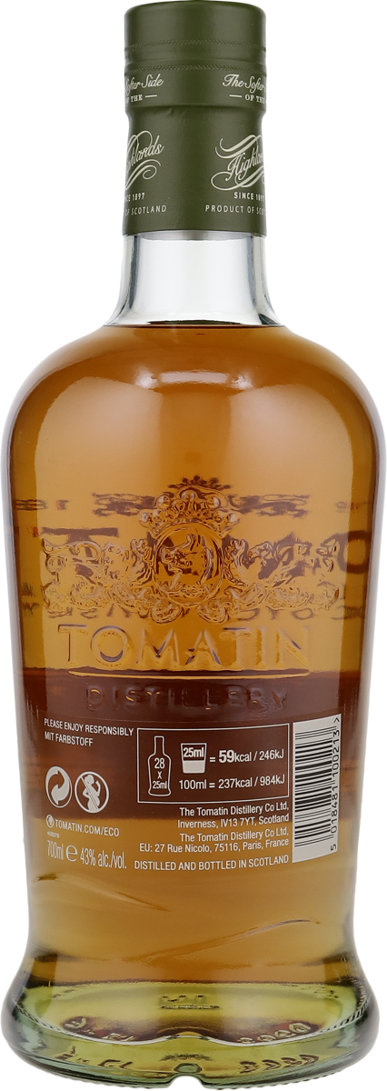 Tomatin 12 Years 43% vol. Highland Single Malt Whisky 0,7l