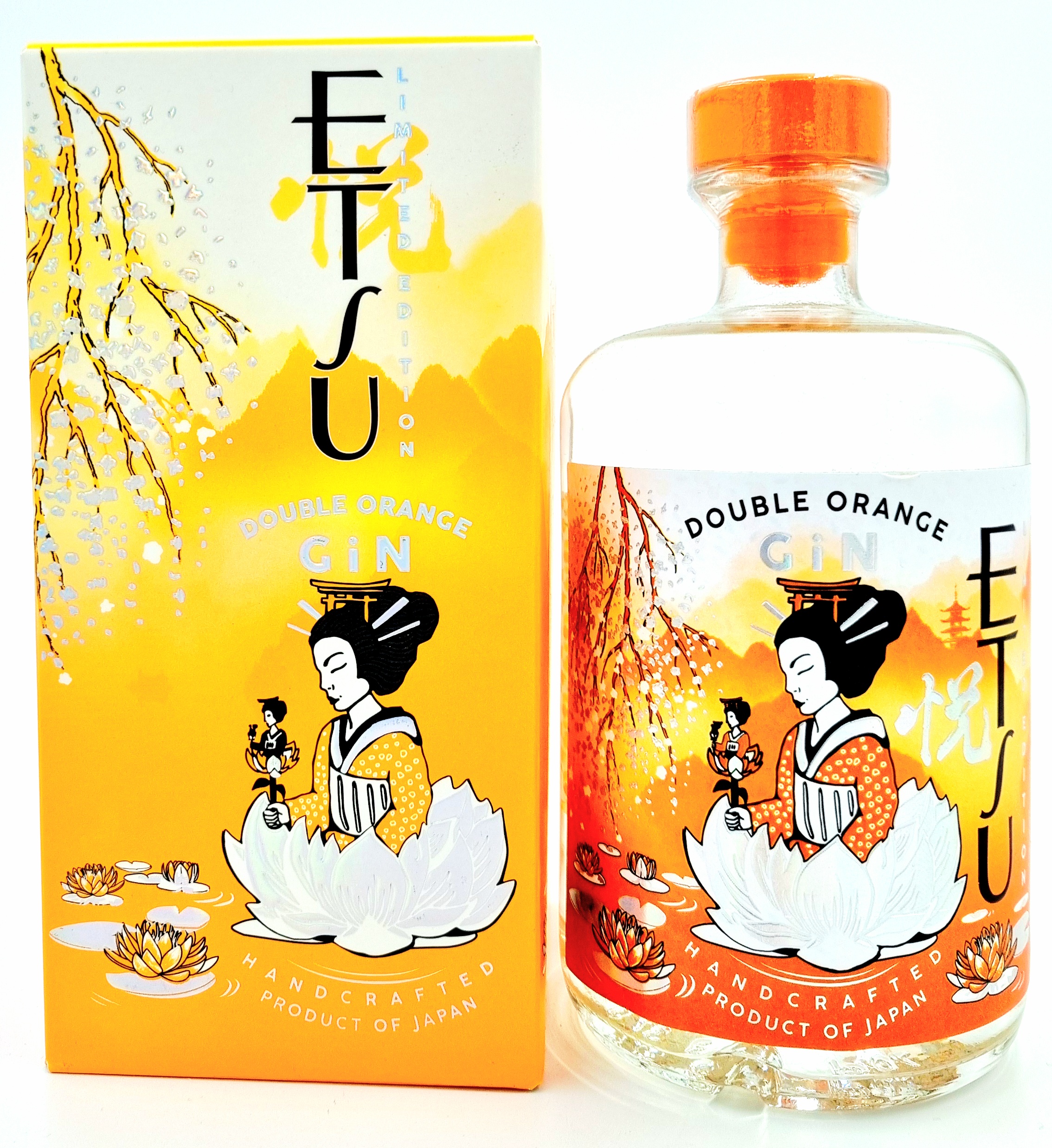 ETSU Double Orange Gin Handcrafted 43% vol. Premium Artisanal Japanese 0,7l
